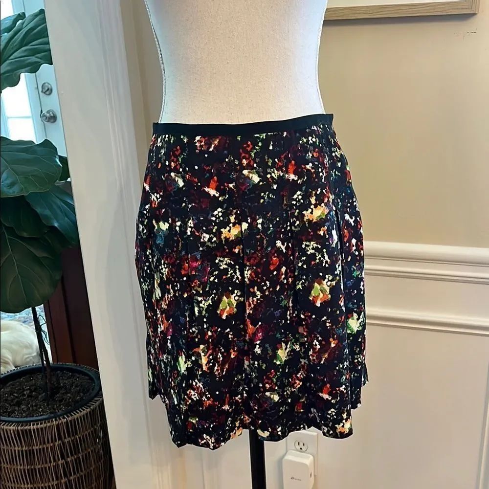 GAP Confetti Pleat Skater Mini Skirt